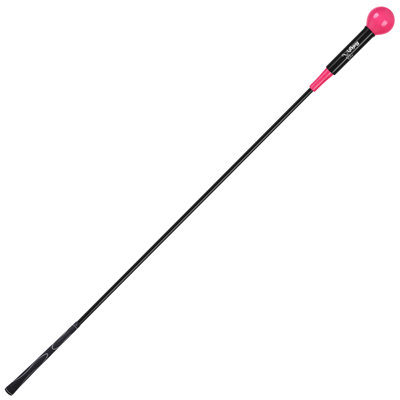48 pouces Golf Swing Trainer, aide à l'entraînement d'échauffement pour le rythme, le calendrier; rose rouge