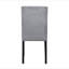 Ensemble de salle à manger 5 pièces, ensemble de salle à manger à finition noire et 4 chaises d'appoint en velours gris