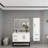 Victoria 42'' Left Drawer Wall-Mounted Vanity with Reinforced Acrylic Sink & Rack-98932857
