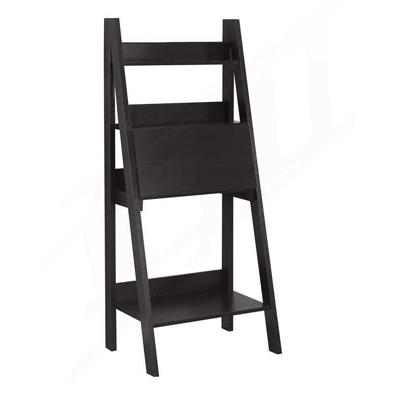 Bureau d'ordinateur moderne, bureau incliné, Espresso