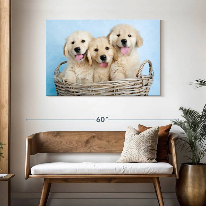 Brampt Buffy Biskit And Beau, 30" H x 45" W