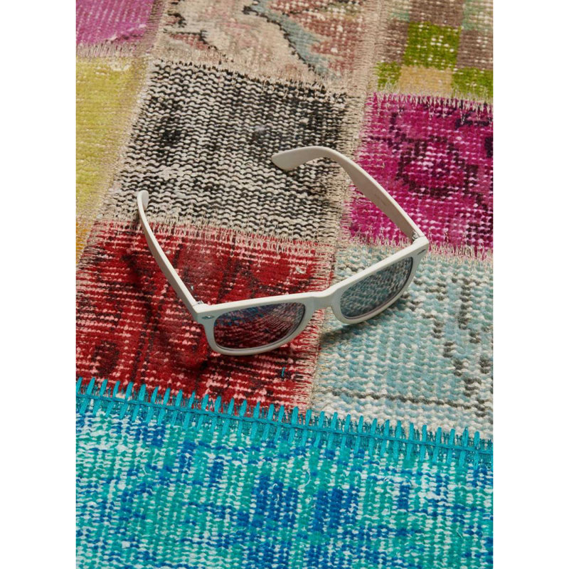 Savannah Patchwork Hand Woven Area Rug, Rectangle 80 x 150cm