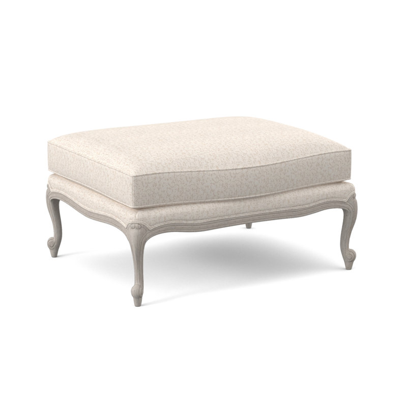 St. Helena Ottoman, Venice Linen, Bisque