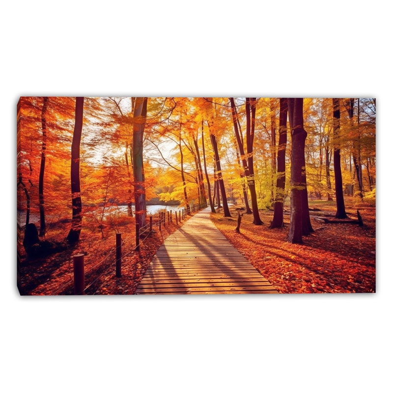 «Golden Reflection - Tranquil Ocean Sunset», art mural sur toile tendue, H 16 po x l 24 po