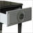 Charcoal And Light Grey Finish End Table