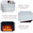 Beige Solid Wood Electric Fireplace-331982579