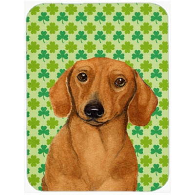 Planche à découper en verre à caroline st. patrick teckel st. patrick Shamrock Lucky Irish