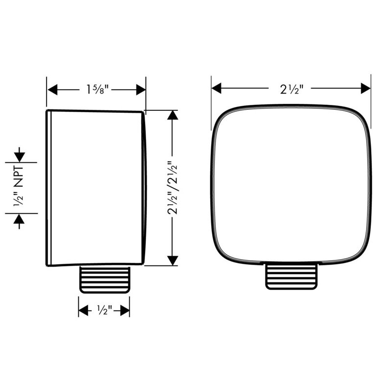 FixFit Supply Elbow/Wall Outlet