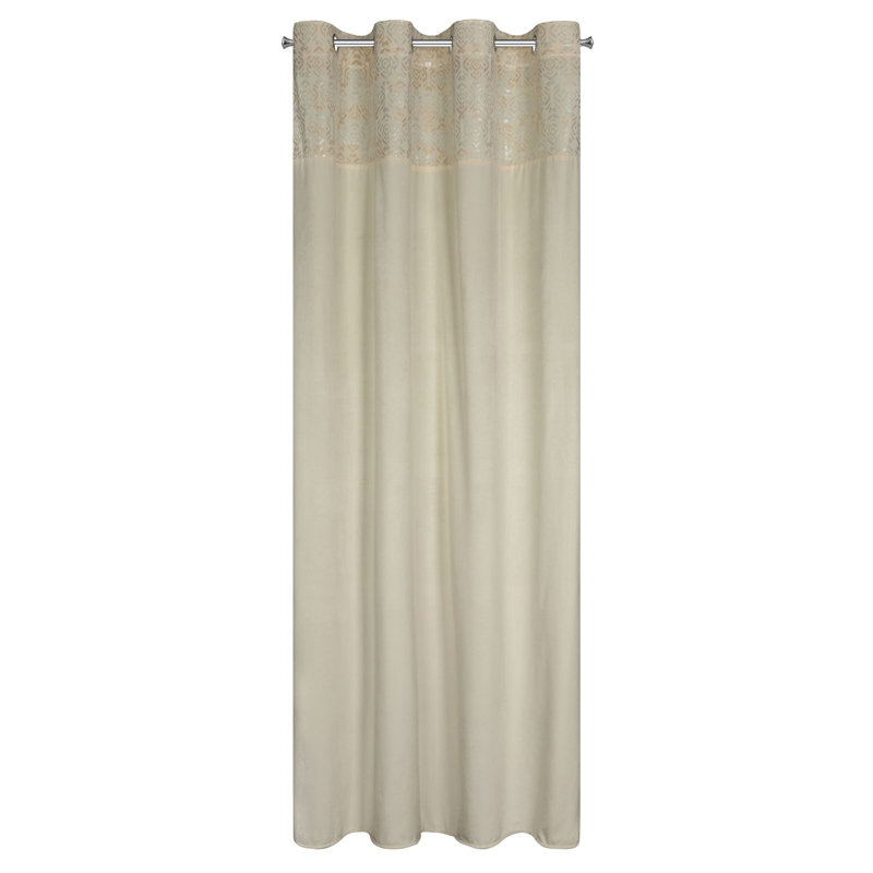 Darende Eyelet Blackout Curtain, Cream