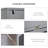 Fold-Out Convertible Writing Table Wall Mount Desk Cabinet Withboard And Side Shelf Multi-Function Home Office Workstation