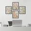 Wildflowers Floral Botanical, impression sur papier 4 pièces-97782486-97782482
