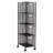 Mind Reader Rolling Cabinet with Drawers, Desk Organizer, Storage, 8"L x 11"W x 31.5"H, Black