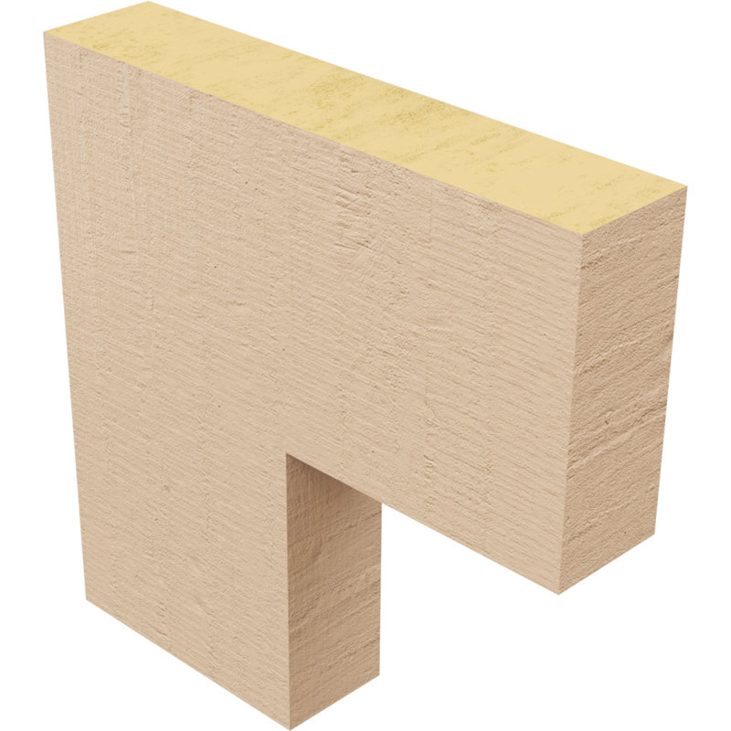 Corbeau TimberThane en bois de cèdre brut l 2 po x P 10 po x H 10 po Chapel Hill, H 10 po x l 2 po x P 10 po