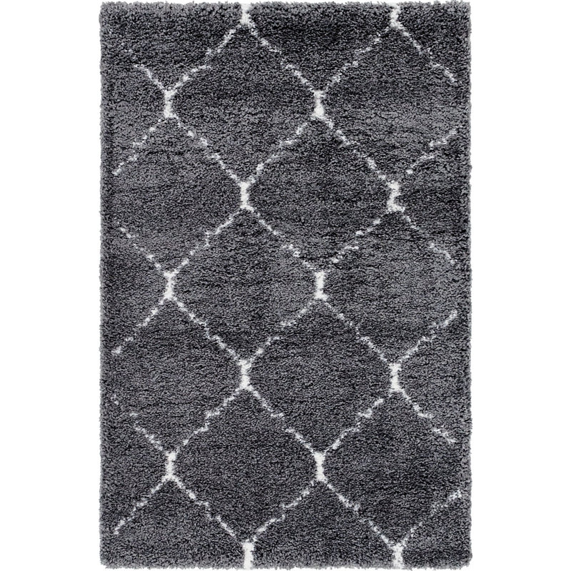 Moroccan Shag Oriental Indoor Rug, Rectangle 4' x 6'