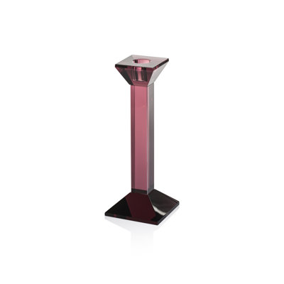 Carmac Colored Crystal Glass Taper Candle Holder