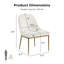 Chaise d'appoint rembourrée en métal martelé Lalia-126080947