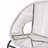 Modern Outdoor PE Rattan Loveseat with Hammock Weave & Powder-Coated Iron Frame-1067803480