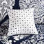 Housse de couette double / grand imprimé avec motif et attaches intérieures 6 pièces en coussins décoratifs multicolores