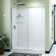 Flex 60" W x 32" D x 78" H Semi-Frameless Square Tub Enclosure with Fixed Panel and Base Included