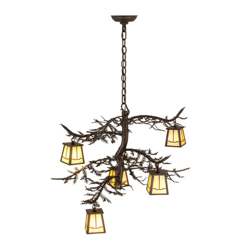 Pine Branch 5 - Light Chandelier