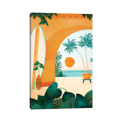 «Seaside Surf Retreat» par Modern Tropical, reproduction d'art sur toile tendue