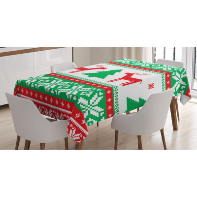 Geometric Christmas Tablecloth