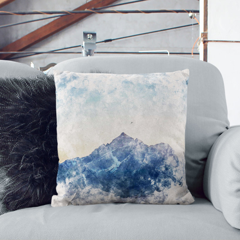 Abstract Square Cushion, 55cm H x 55cm W x 20cm D, White