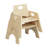 ECR4Kids Stackable Wooden Toddler Chair, 6in, Montessori Furniture, 2-Pack-100511057-100511058