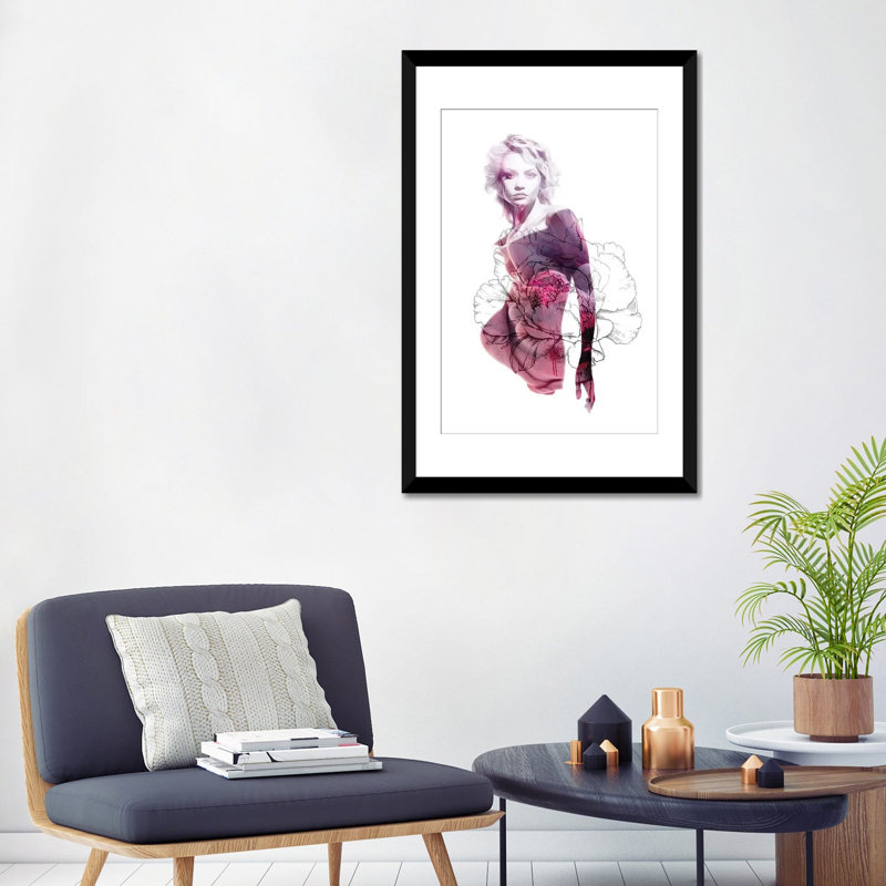 «Welcome II», reproduction sur toile, Papier d'art encadré noir, H 32 po x l 24 po x P 1 po