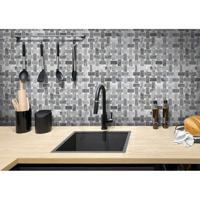 12" x 12" Marble Random Mosaic Wall & Floor Tile
