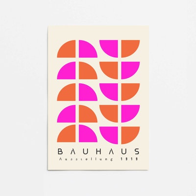 Bauhaus Pop Geometry Rolled Print