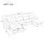 Canapé d'angle modulaire en U avec deux repose-pieds, idéal pour les salons, les bureaux, les cinémas maison et plus encore.-1098448160