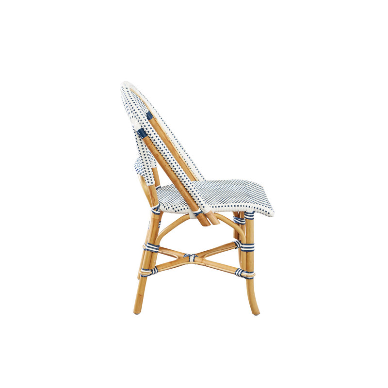 Blue Solid Wood Dining Chair