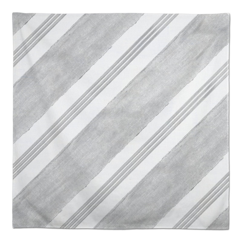 Nappe à rayures grises