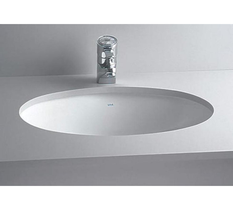 Cheviot Products 15'' Vitreous China Oval Bathroom Sink with Overflow