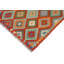 Tapis rouille / bleu en laine noué à la main 2 pi 9 po x 3 pi 4 po Cedorah Southwestern