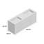 Ensemble de meuble-lavabo double mural de 59 po Mitul-6433120