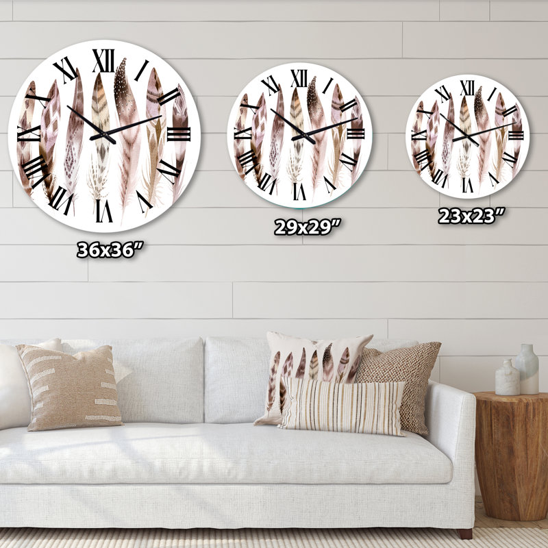 Horloge murale bohème et éclectique, Moyenne