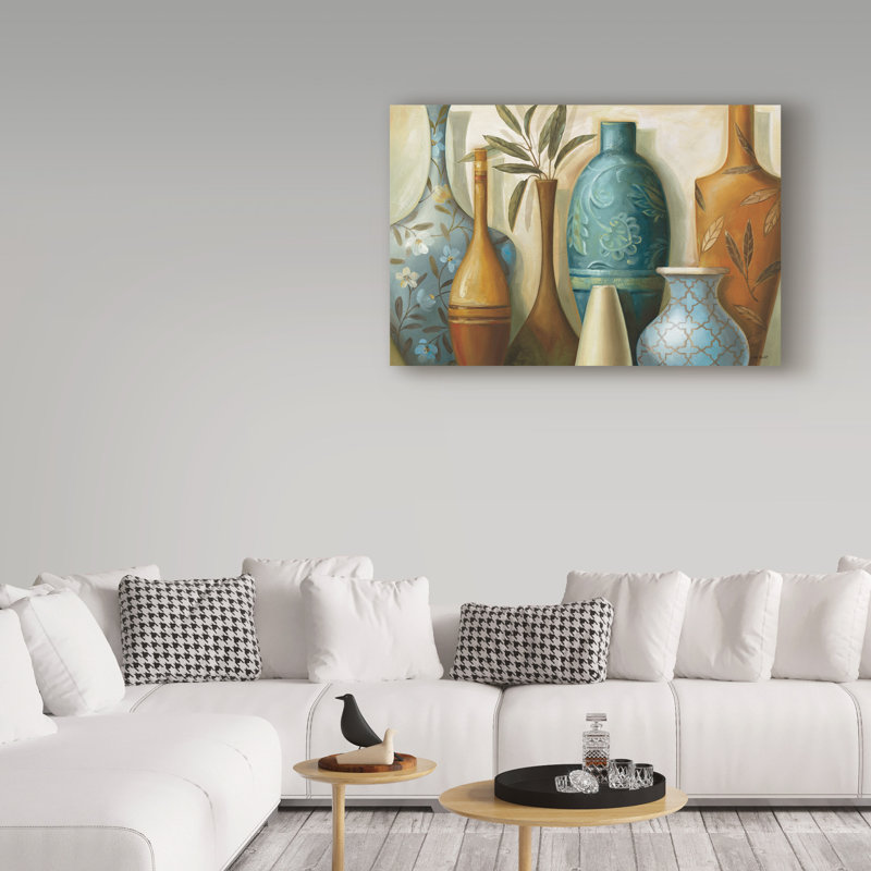 «Blue Morocco» par Lisa Audit - impression sur toile tendue, H 30 po x l 47 po x P 2 po