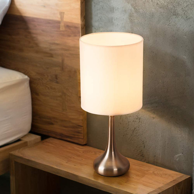 Woodstock Metal Table Lamp, White