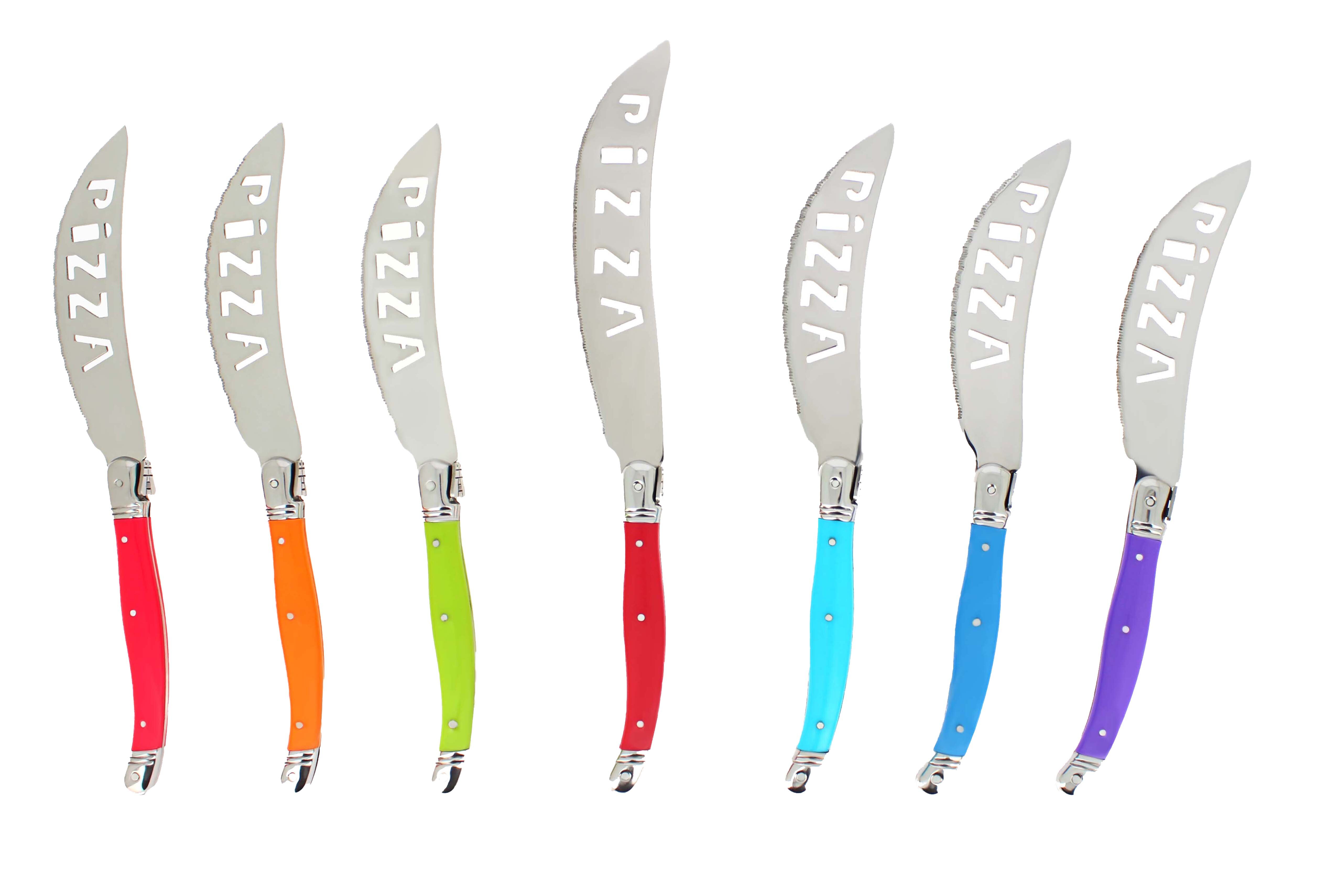 MICHELANGELO Kitchen Knife Set 10 Piece, Rainbow Knife Set For