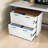 Barn Door Wooden 2 Drawers Flynt With Lock 25.79"H-1801044196