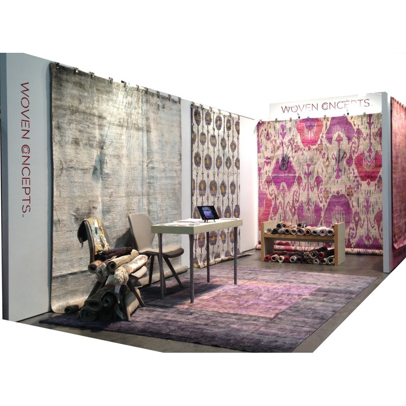 Rumi Silk Dragon Rose Rug