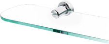 Infinity Wall Shelf, Polished Chrome, 18" W x 4.75" D