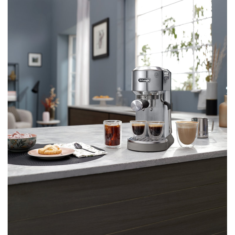 Dedica Duo Manual Coffee Machine White, Silver