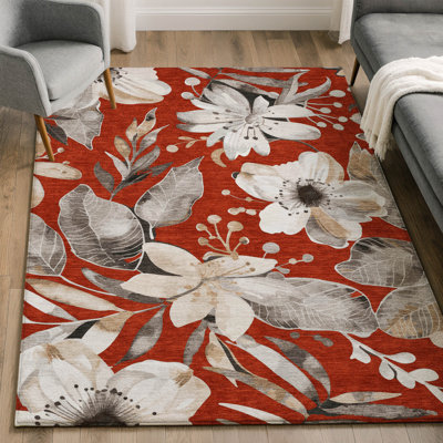 Tapis floral lavable à la machine de qualité supérieure Mayfield AMF2260