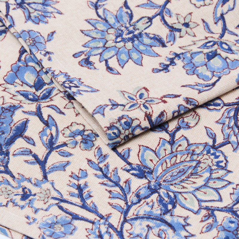 Jardin Secret Napkins, Beige, Blue
