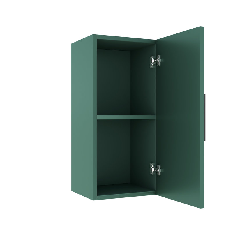 Kali Wall-mounted Floating Striped Bathroom Vanity Side Cabinet With A Door And A Shelf, (suitable For Noor Bathroom Vanity)