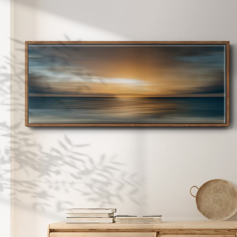 In The Beginning- Framed Canvas, 20" H x 50" W