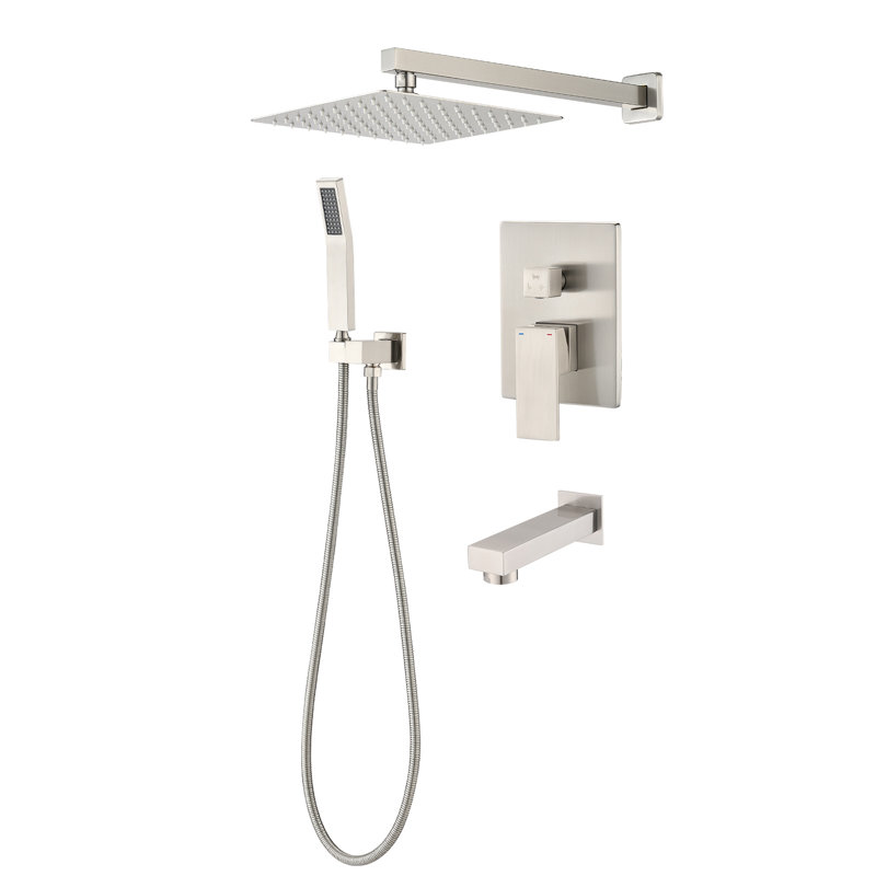 Système de douche complet, Nickel brossé